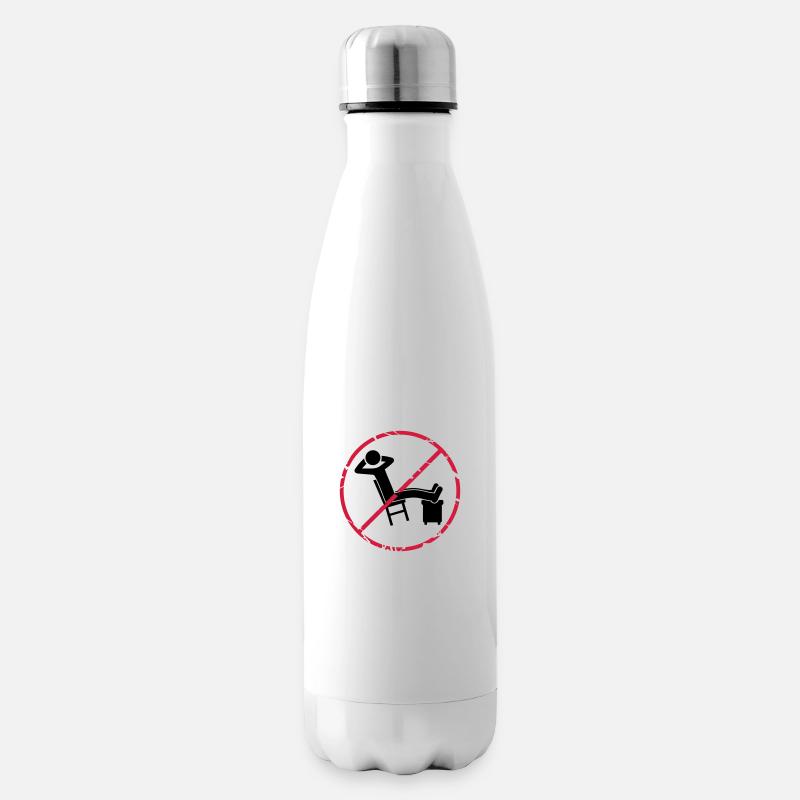 Pas de panneau de zone de détente - Bouteille isotherme - blanc