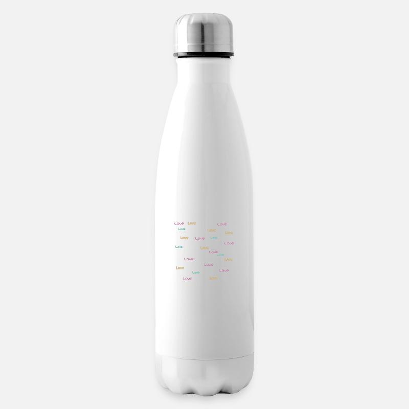 Liebe - Isolierflasche - Weiß