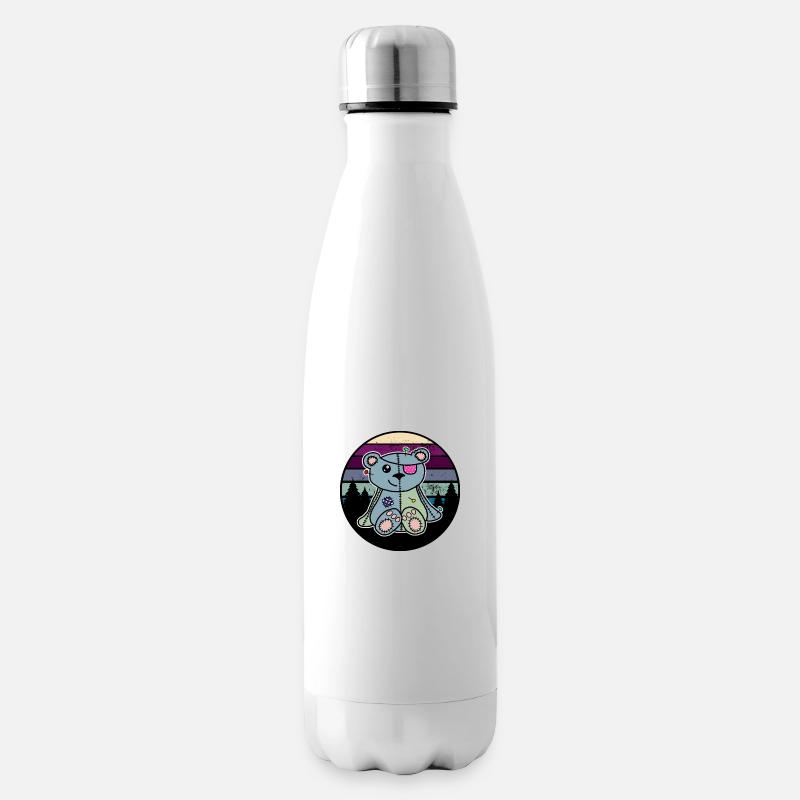 Voodoo Puppe Bär - Isolierflasche - Weiß