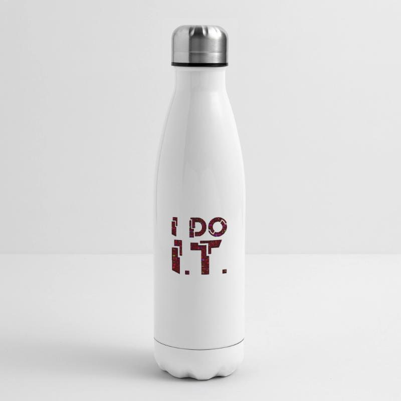 IT guy support geek computer computer geek i do it Insulated Water Bottle