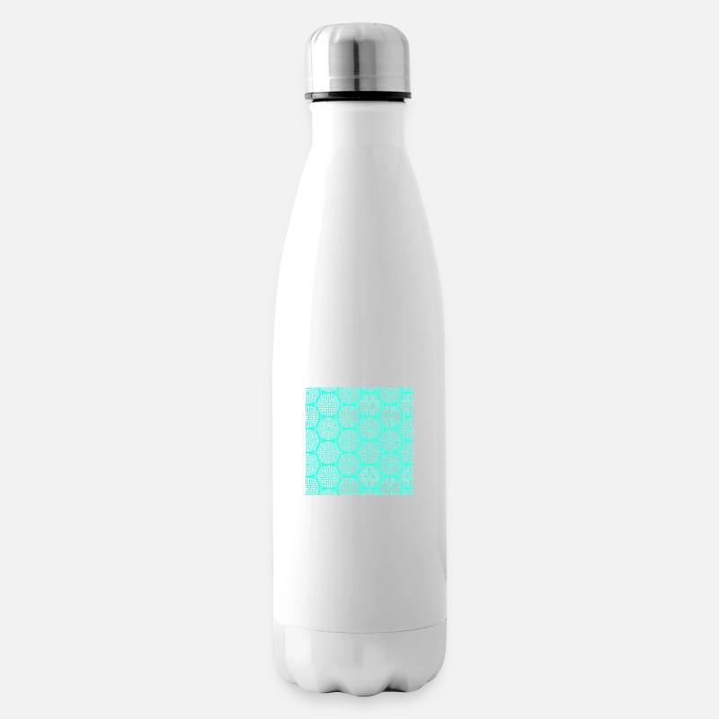 Chinese pattern - Insulated Water Bottle - white