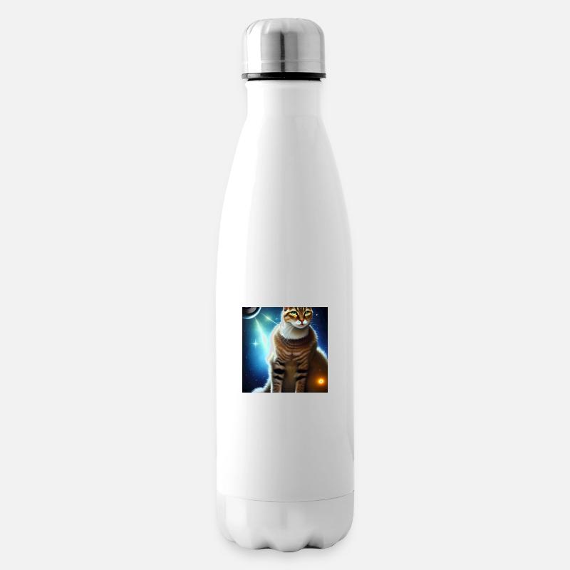 Le chat de l’univers - Bouteille isotherme - blanc