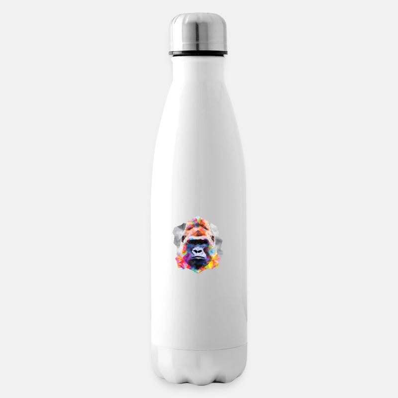 Abstrakter Pride and Power Gorilla - Isolierflasche - Weiß