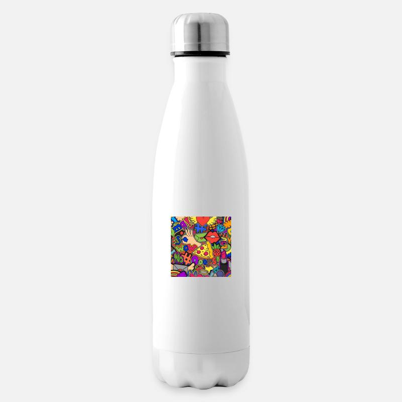 Kunstwerk - Isolierflasche - Weiß