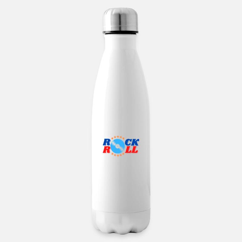 ROCK 'N' ROLL DISCO - Insulated Water Bottle - white