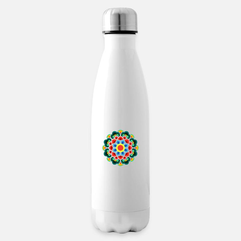 Dancheong 단청 - single (Ver.9) - Insulated Water Bottle - white