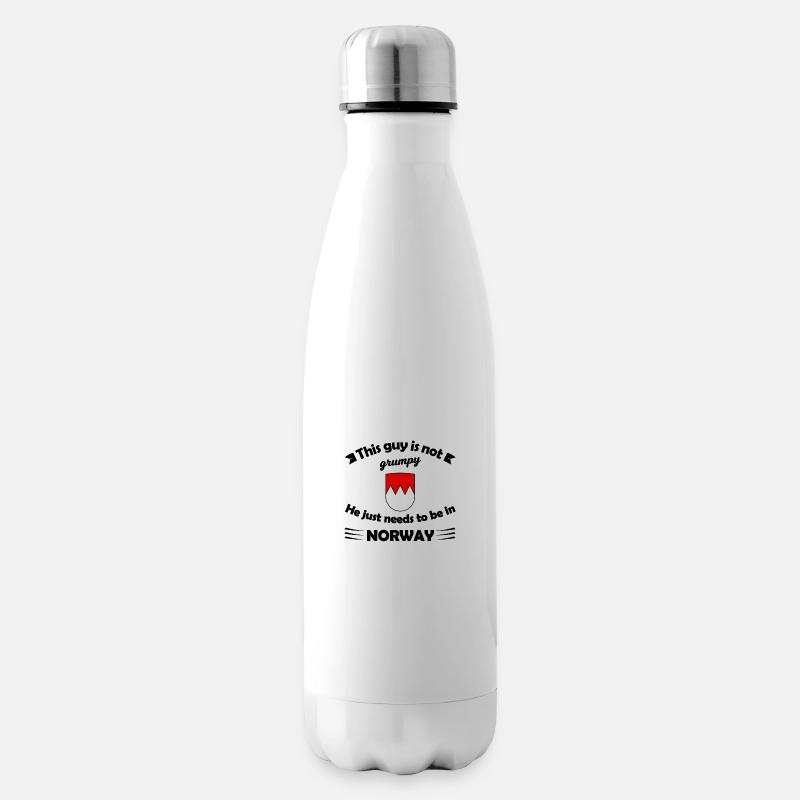 Norwegen - Isolierflasche - Weiß