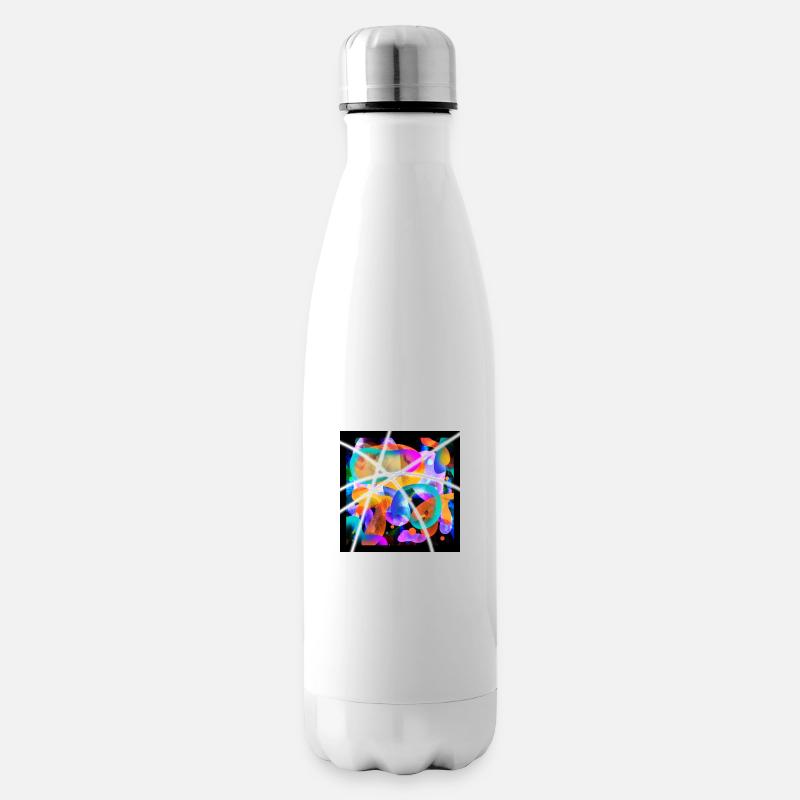 Couleur abstraite - Bouteille isotherme - blanc