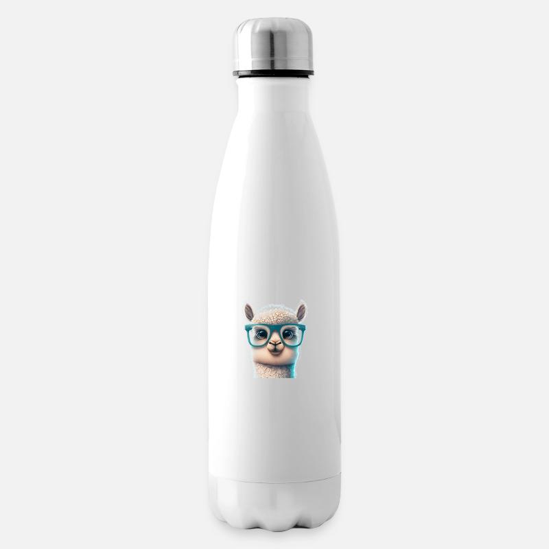 Mignon Mignon Mignon Dessin Animé - Lama - Bouteille isotherme - blanc