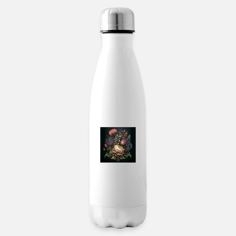 Floral Design 17 - Isolierflasche - Weiß