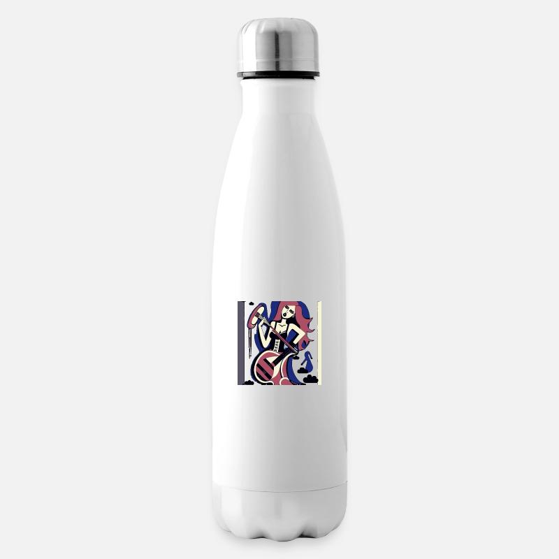 Musik Mädchen - Isolierflasche - Weiß