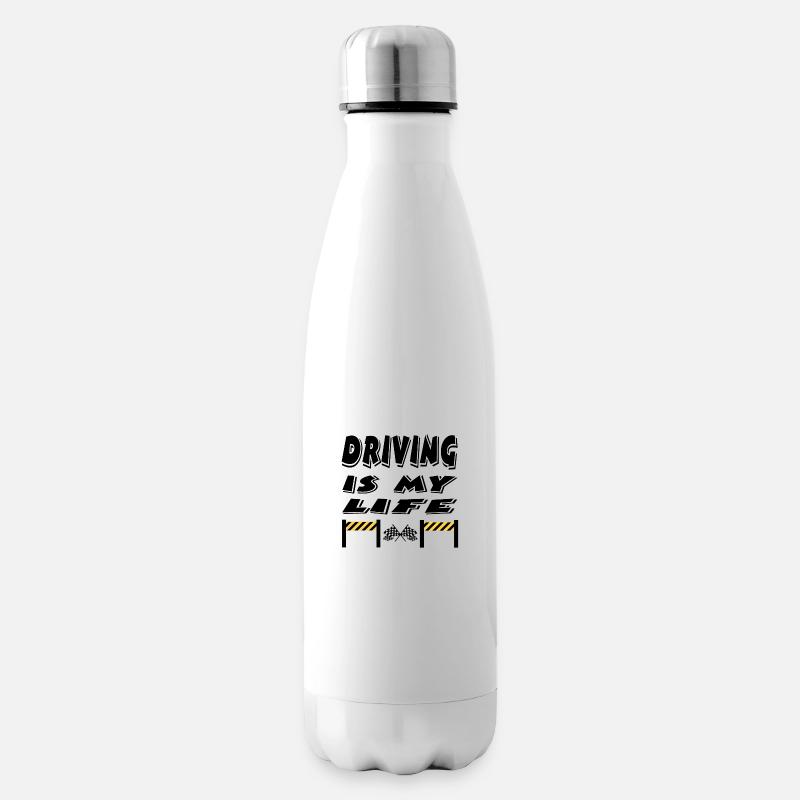 Auto - Isolierflasche - Weiß