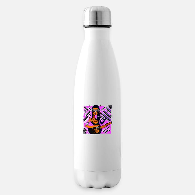 Musik Mädchen - Isolierflasche - Weiß
