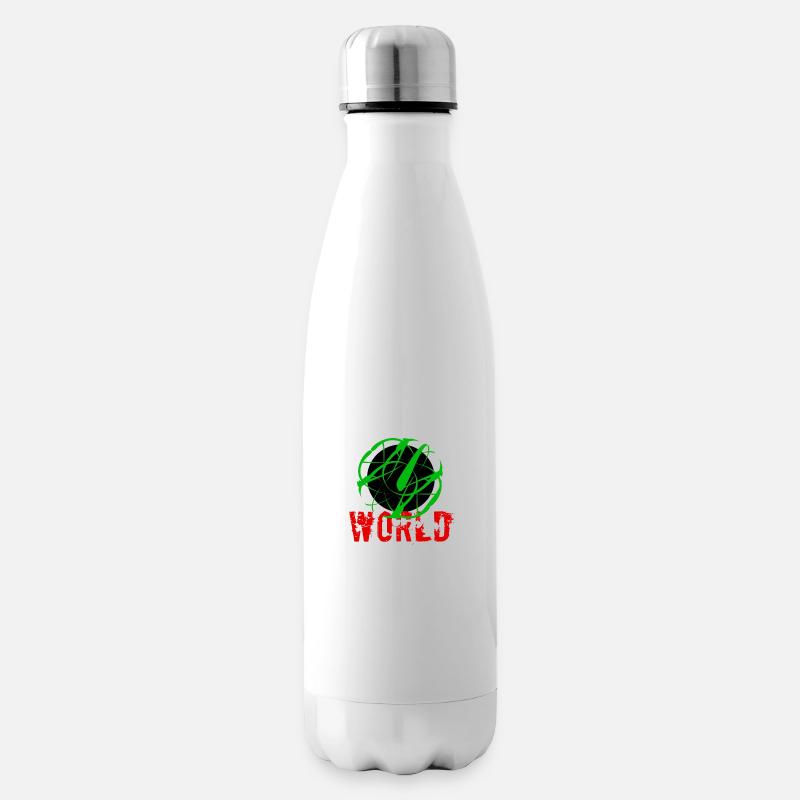 world - Bouteille isotherme - blanc
