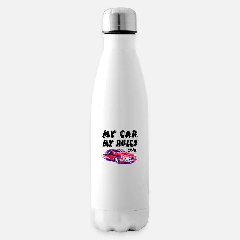 Auto - Isolierflasche - Weiß