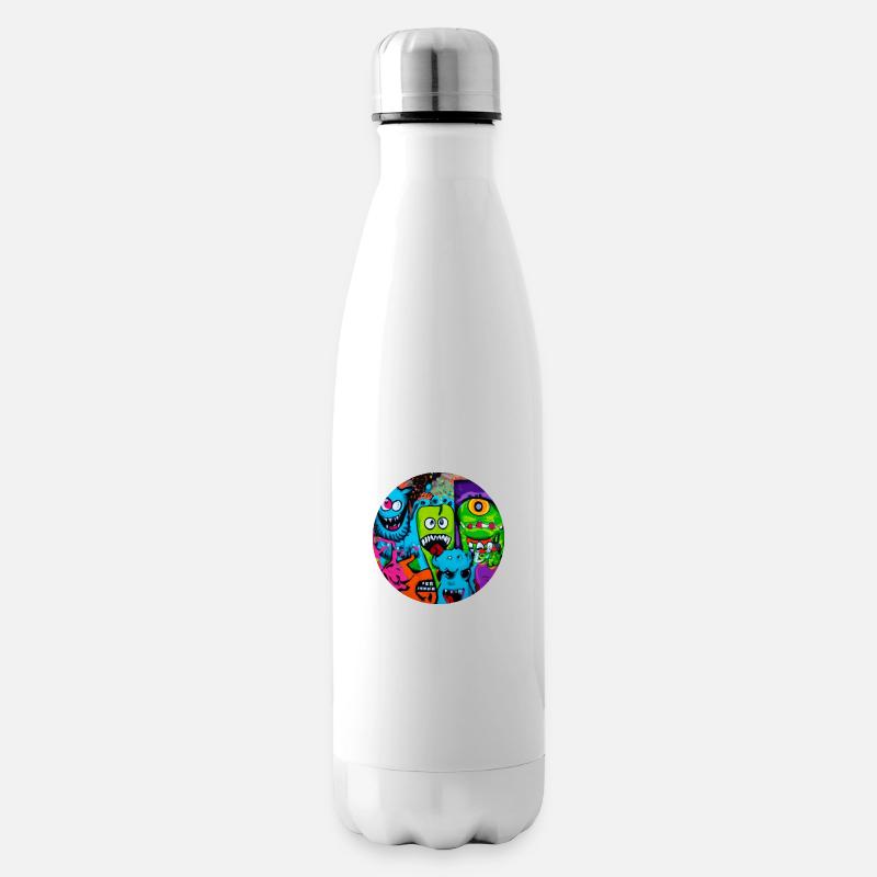 Graffiti Monster - Isolierflasche - Weiß