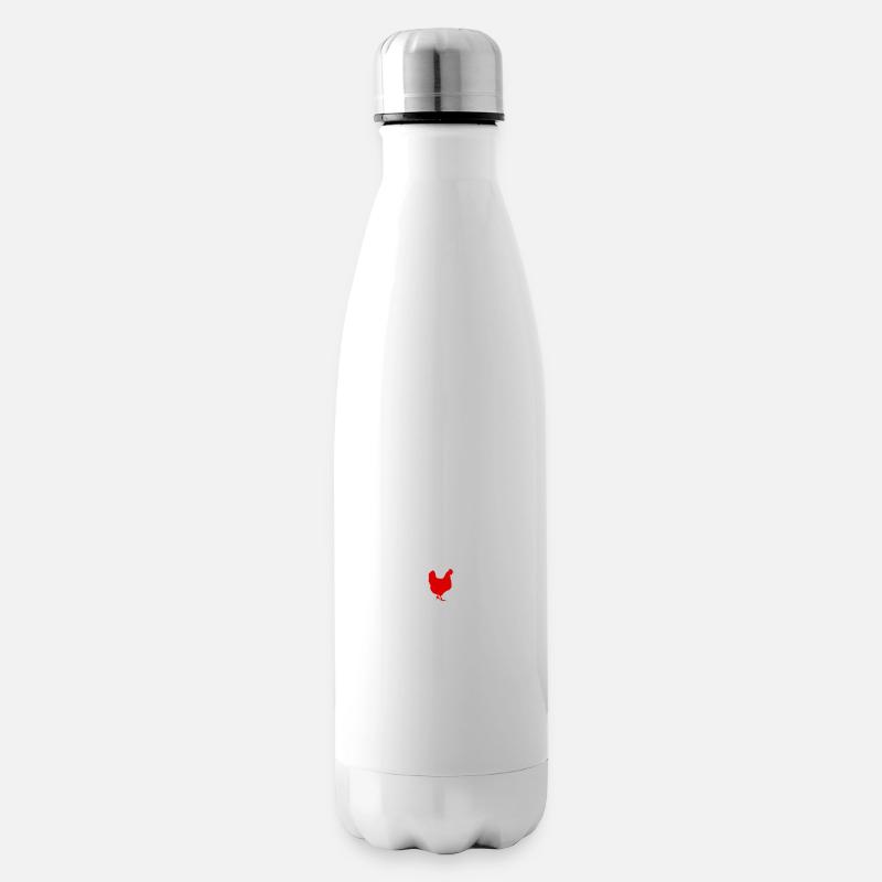 papa poule - Bouteille isotherme - blanc