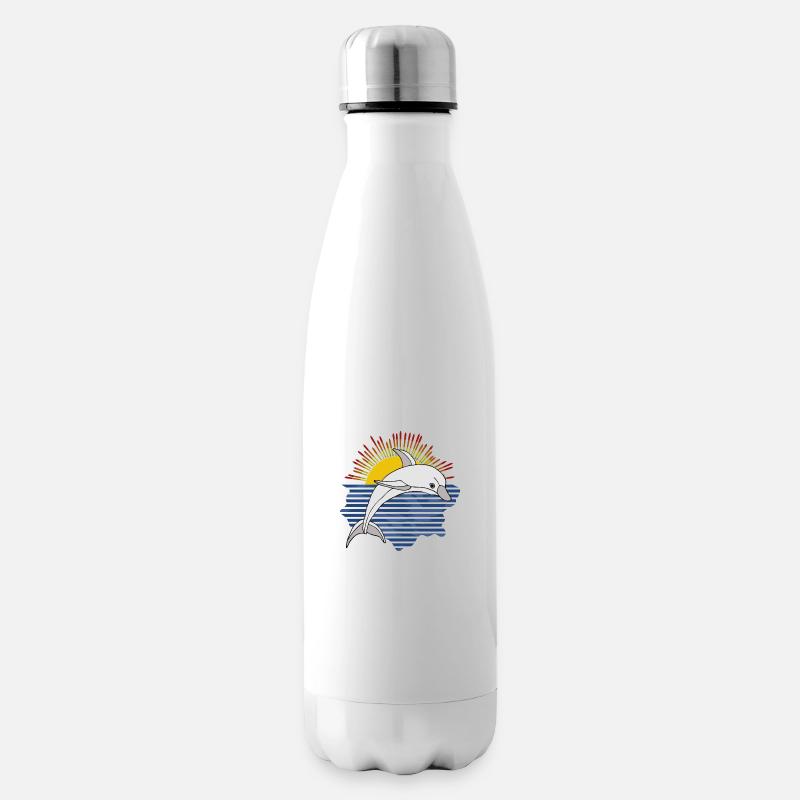Delfin - Isolierflasche - Weiß