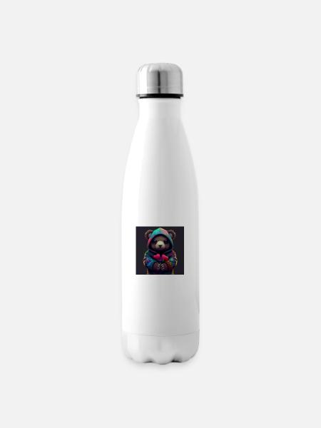 süßer teddy bär - Isolierflasche - Weiß