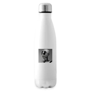 Human robot black and white - Insulated Water Bottle - white - Right
