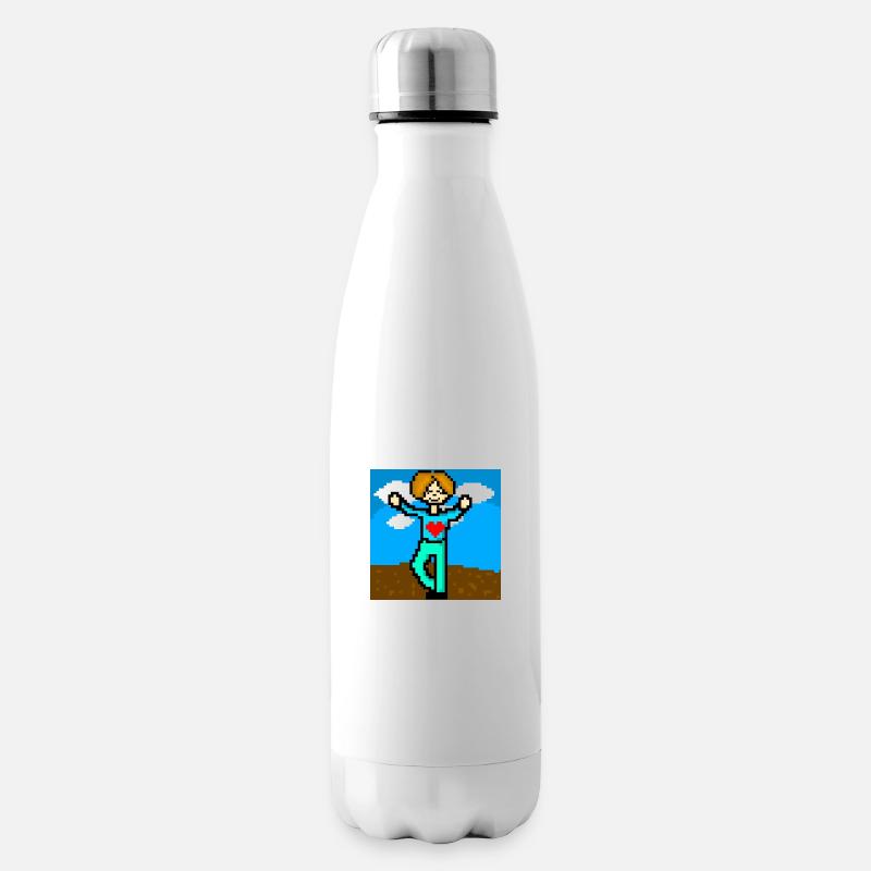 NFT Design mit Hintergrund - Isolierflasche - Weiß