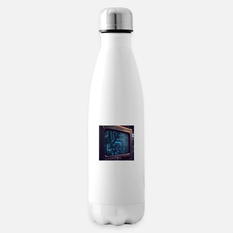 Code auf einem PC-Bildschirm - Isolierflasche - Weiß