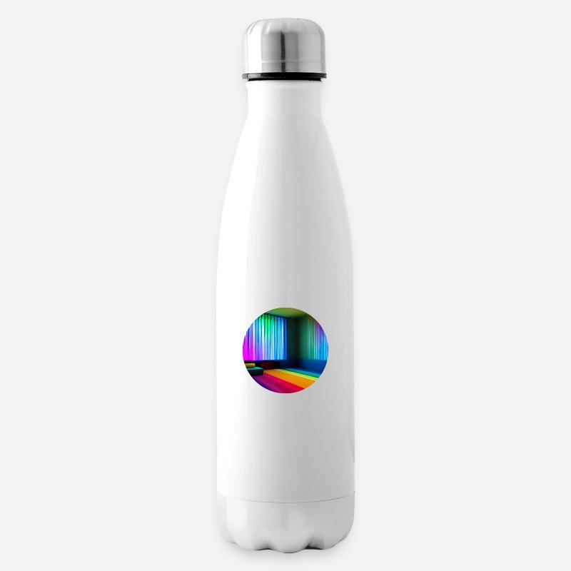 Art numérique de l’espace liminal - Bouteille isotherme - blanc