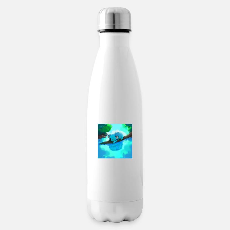 Koaler dans l’eau - Bouteille isotherme - blanc