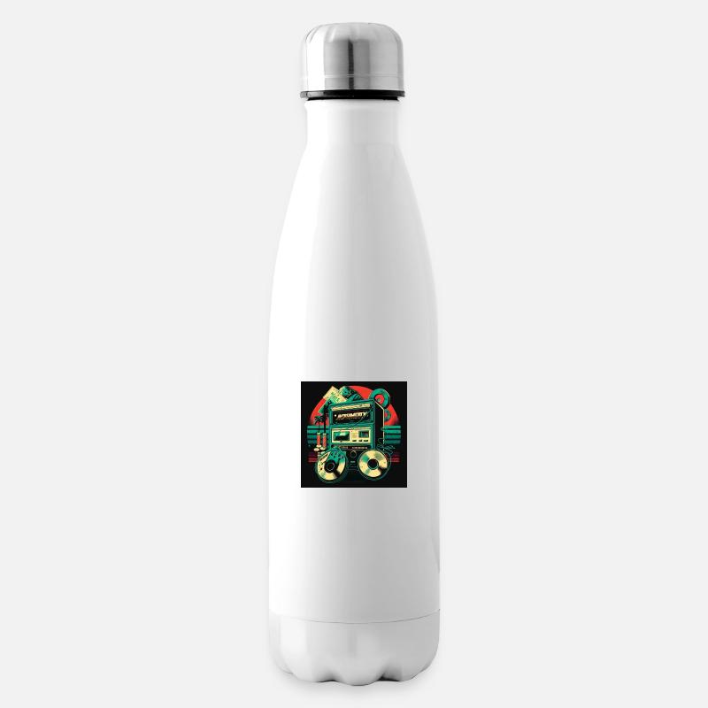 Retro 3 - Isolierflasche - Weiß