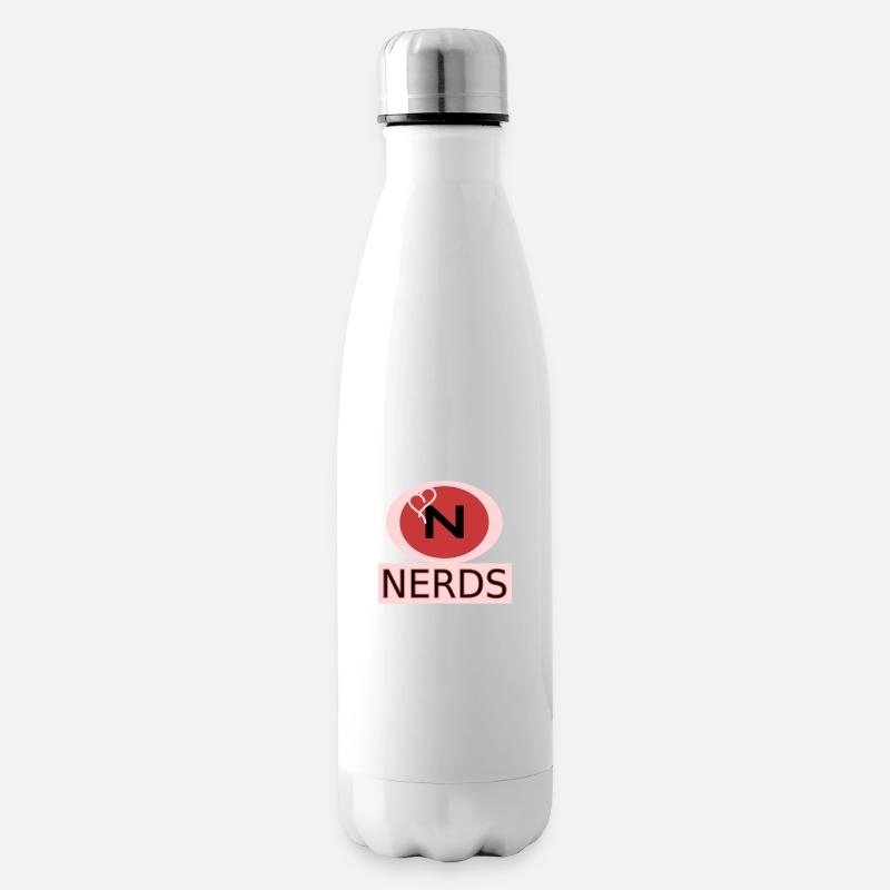 Nerds de l’amour - Bouteille isotherme - blanc