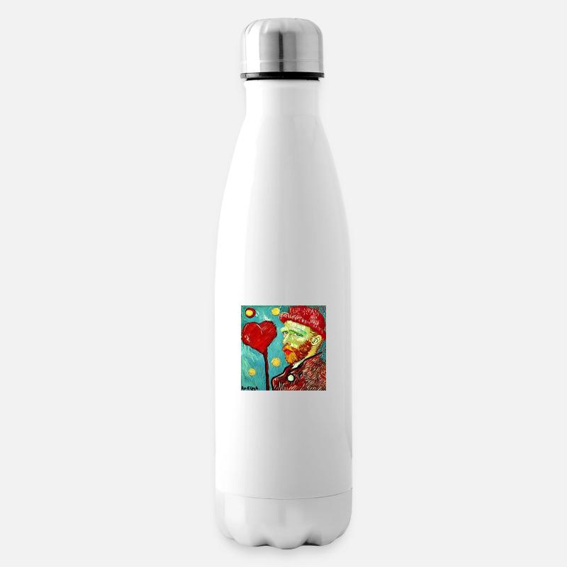 Van gogh amour - Bouteille isotherme - blanc