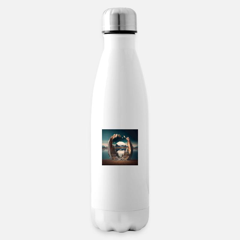 Landschaft der Welt n°6 - Isolierflasche - Weiß