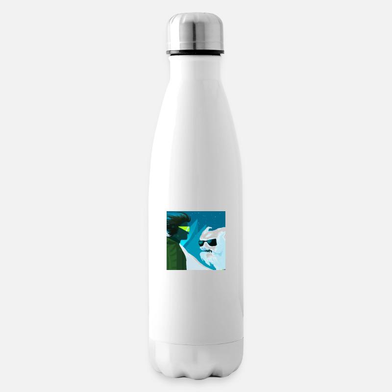 Der Yeti und der Hunano - Isolierflasche - Weiß