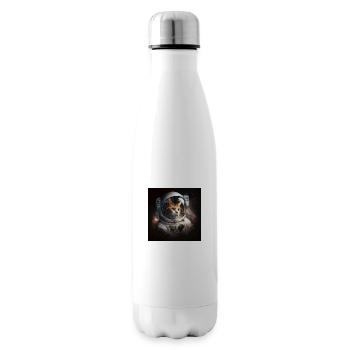Astro Cat, Spacecat, Generative AI - Insulated Water Bottle - white - Right