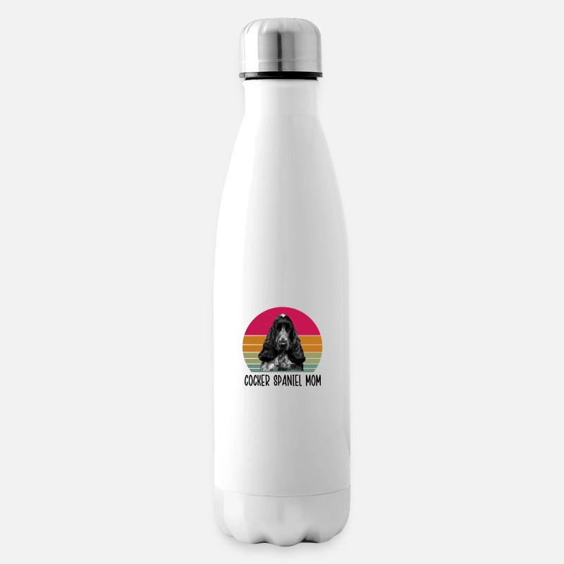 Cocker Spaniel Mom - Isolierflasche - Weiß