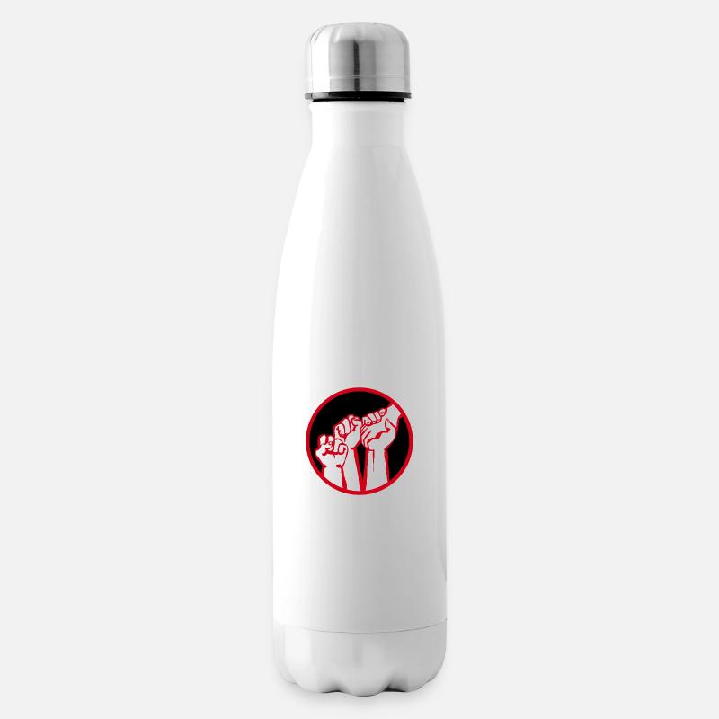 poings2c - Bouteille isotherme - blanc