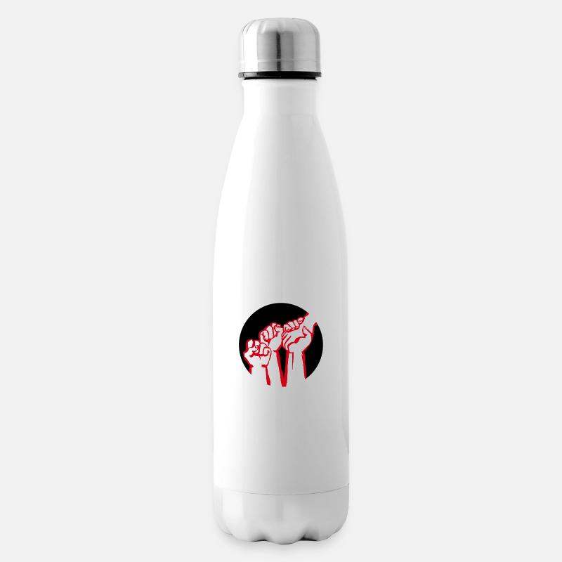 fists2a - Insulated Water Bottle - white
