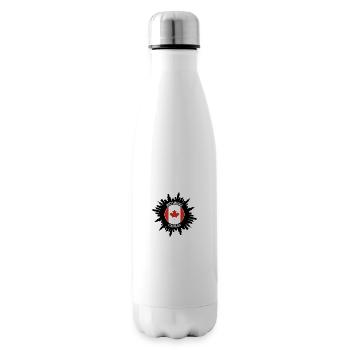 Richmond Skyline Kanada Flagge Reise-Souvenir - Isolierflasche - Weiß - Rechts