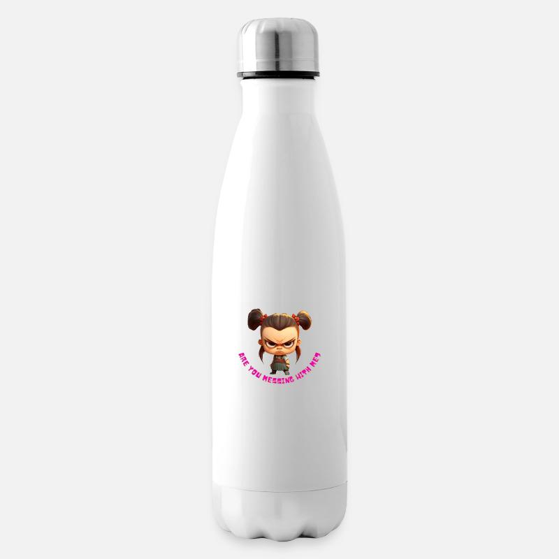 are you messing with me? - Isolierflasche - Weiß