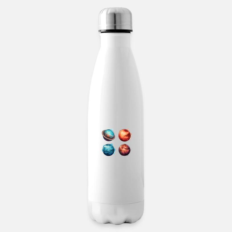 Le système cosmique - Planètes - Bouteille isotherme - blanc