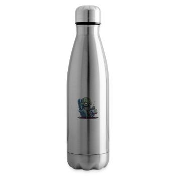 La relaxation zombie - Bouteille isotherme - argent clair - Droite