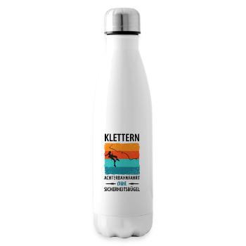 Vintage Bouldern Klettern Kletterer Damen Mädchen - Isolierflasche - Weiß - Rechts