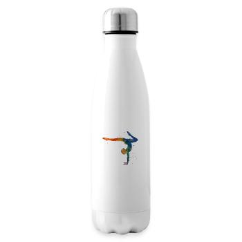 Yoga exercise - Insulated Water Bottle - white - Right