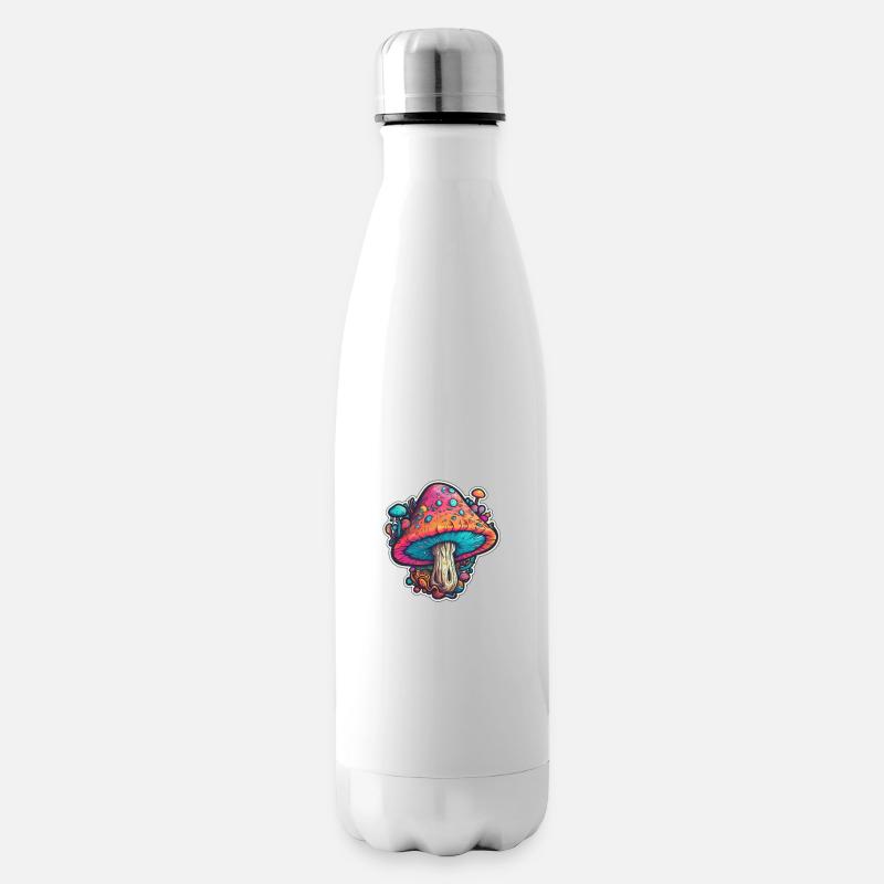 pilze - Isolierflasche - Weiß