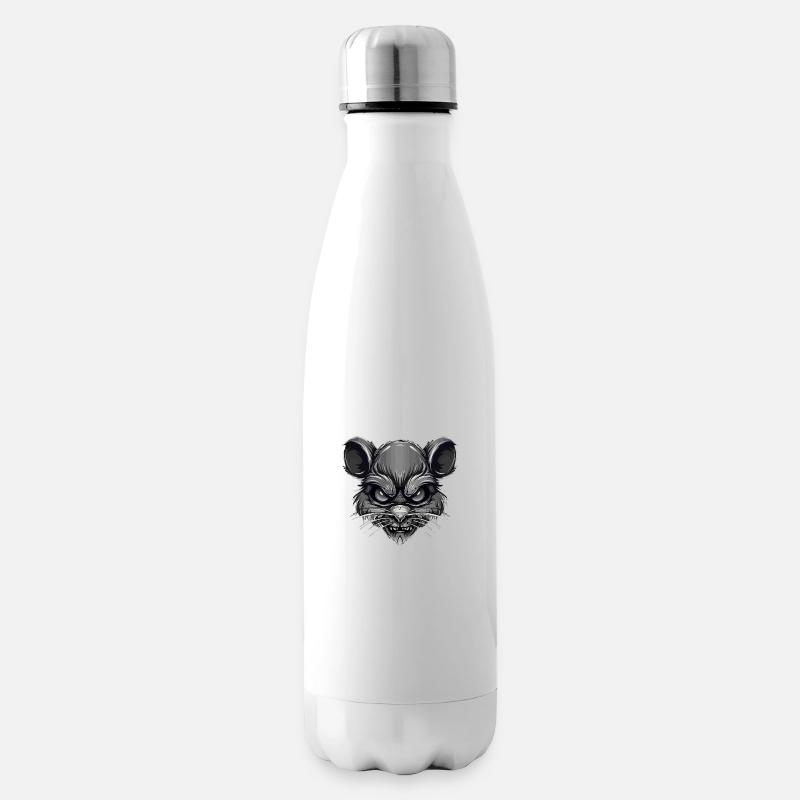 Maus - Isolierflasche - Weiß