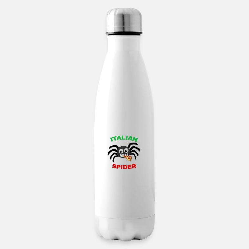 Spinne Spinne Lustig Italien - Isolierflasche - Weiß