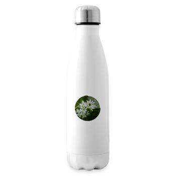 When the wild garlic blooms, it smells of leeks - Insulated Water Bottle - white - Right