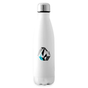 Fashionably late - Insulated Water Bottle - white - Right