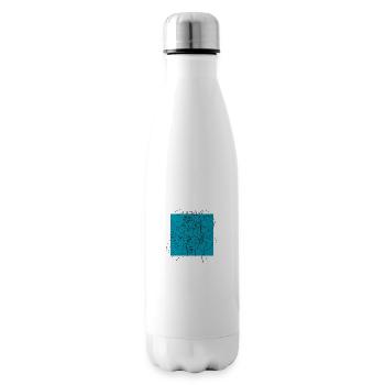 Face line blue - Bouteille isotherme - blanc - Droite