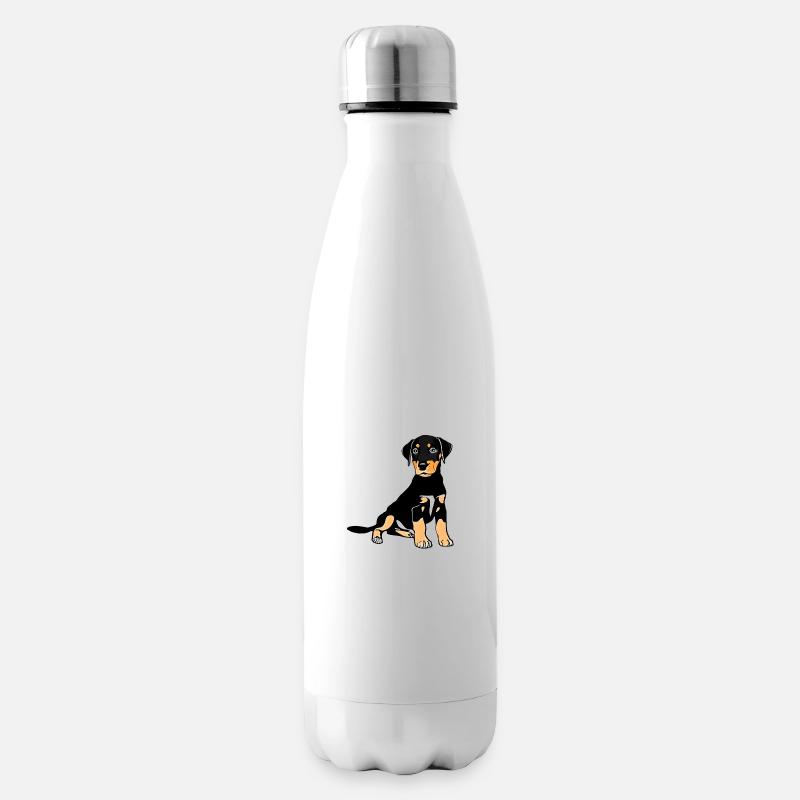 Doberman chiot chien Doberman Doberman dresseur de doberman - Bouteille isotherme - blanc